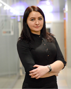 girl in black clothes